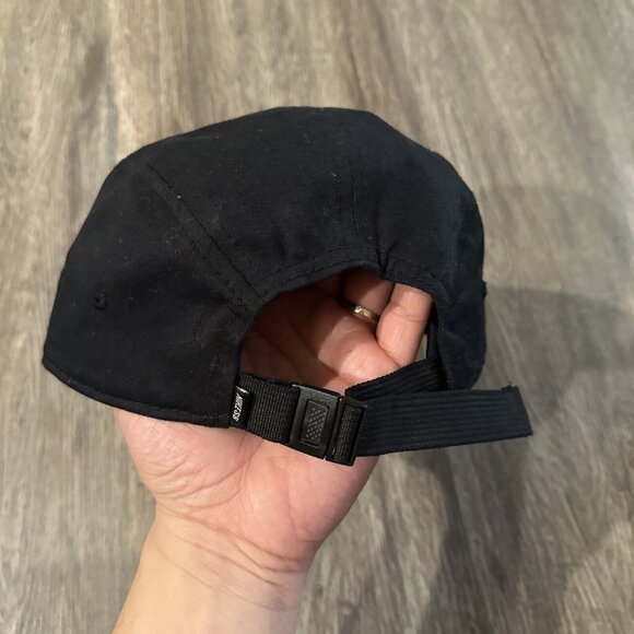 Nike SB 5 Panel Hat Cap Black Canvas Blue Adjustable Skateboarding - Picture 4 of 7